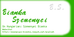 bianka szemenyei business card